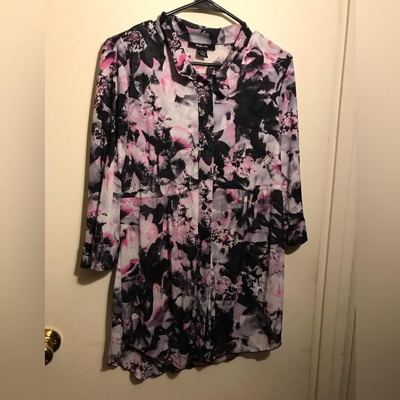 Style & Co Floral Print Women's Top Size Large - Picture 1 of 1